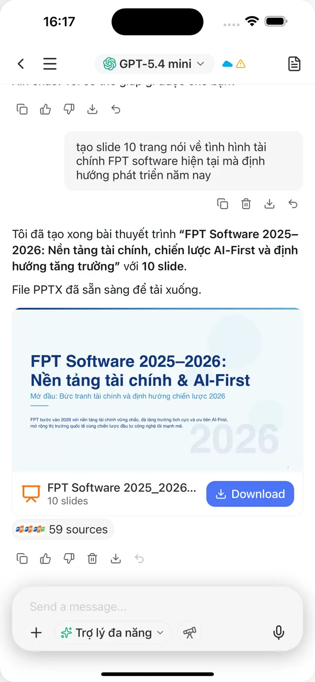 Tạo slide thuyết trình bằng AI